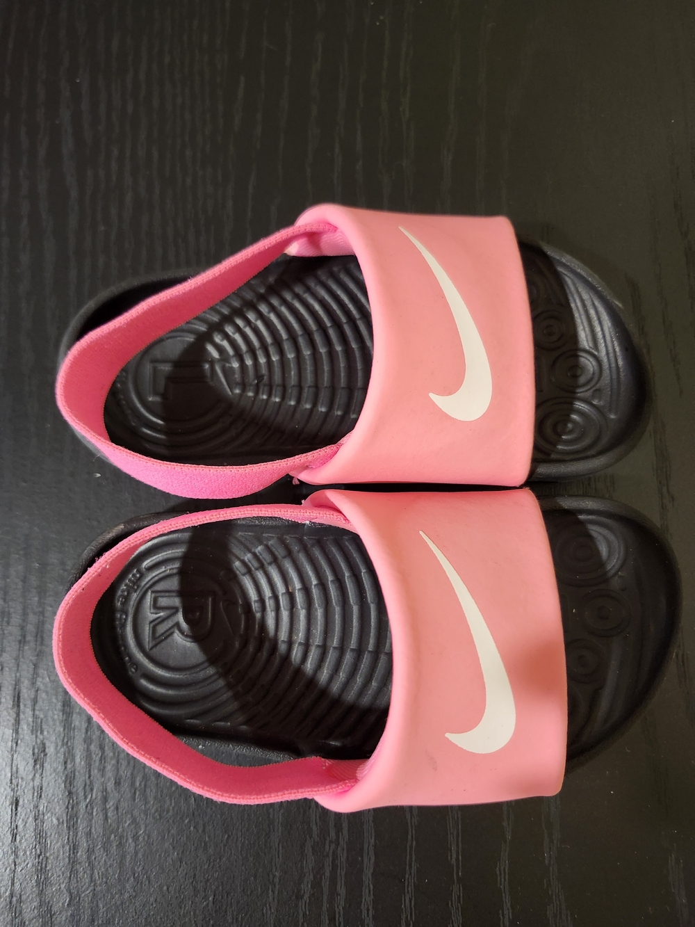Nike Kids' Pink Slide Sandals with Back Strap - Picture 4 of 5